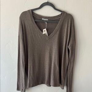 James Perse light brown Relaxed Blouse